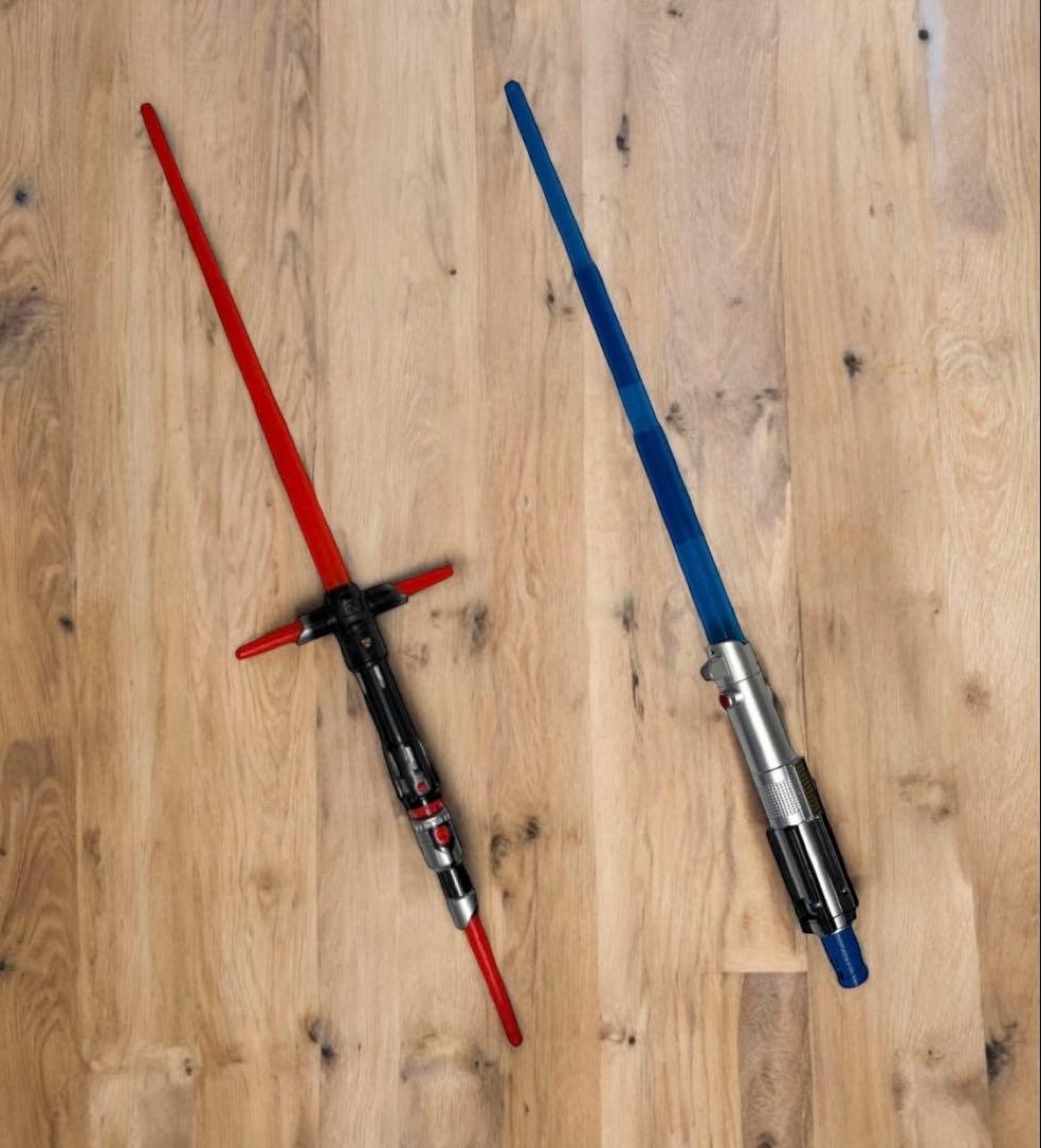 スターウォーズ レイ カイロ・レン ライトセーバー hasbro 2本 セット