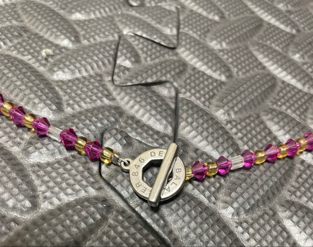 846 ネックレス ピンク　50cm