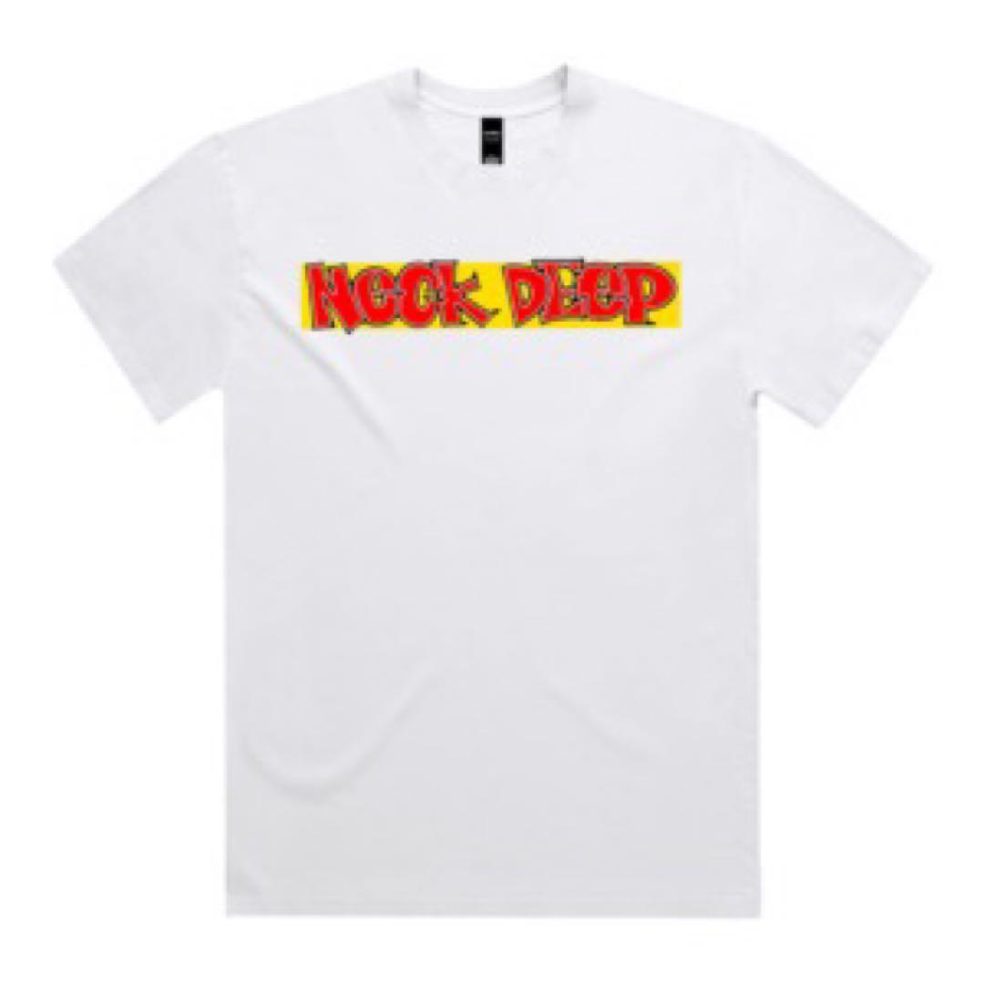NECK DEEP Tシャツ ホワイト ビッグシルエット　XL