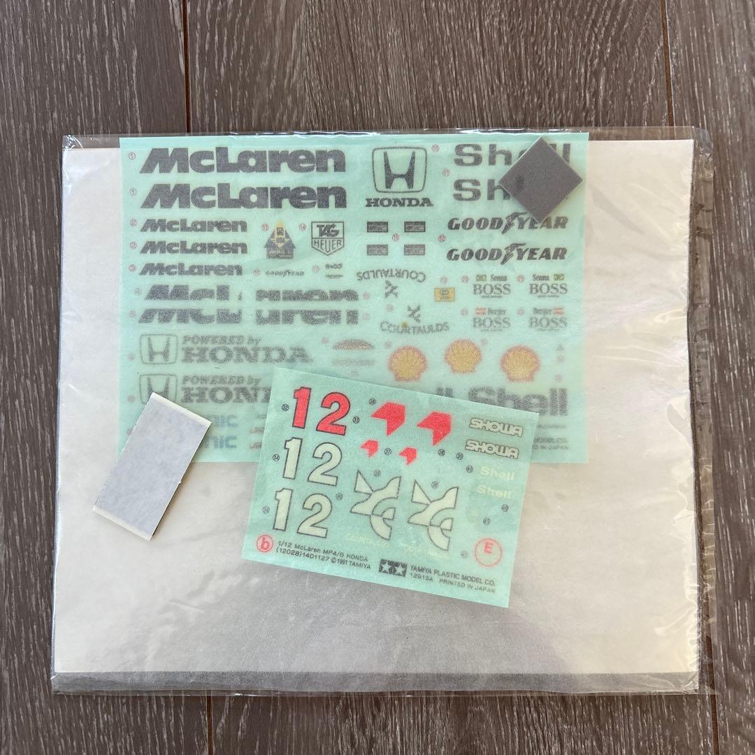 フルビュー！セナフィギュア付き！田宮　 McLaren MP4/6 1/12