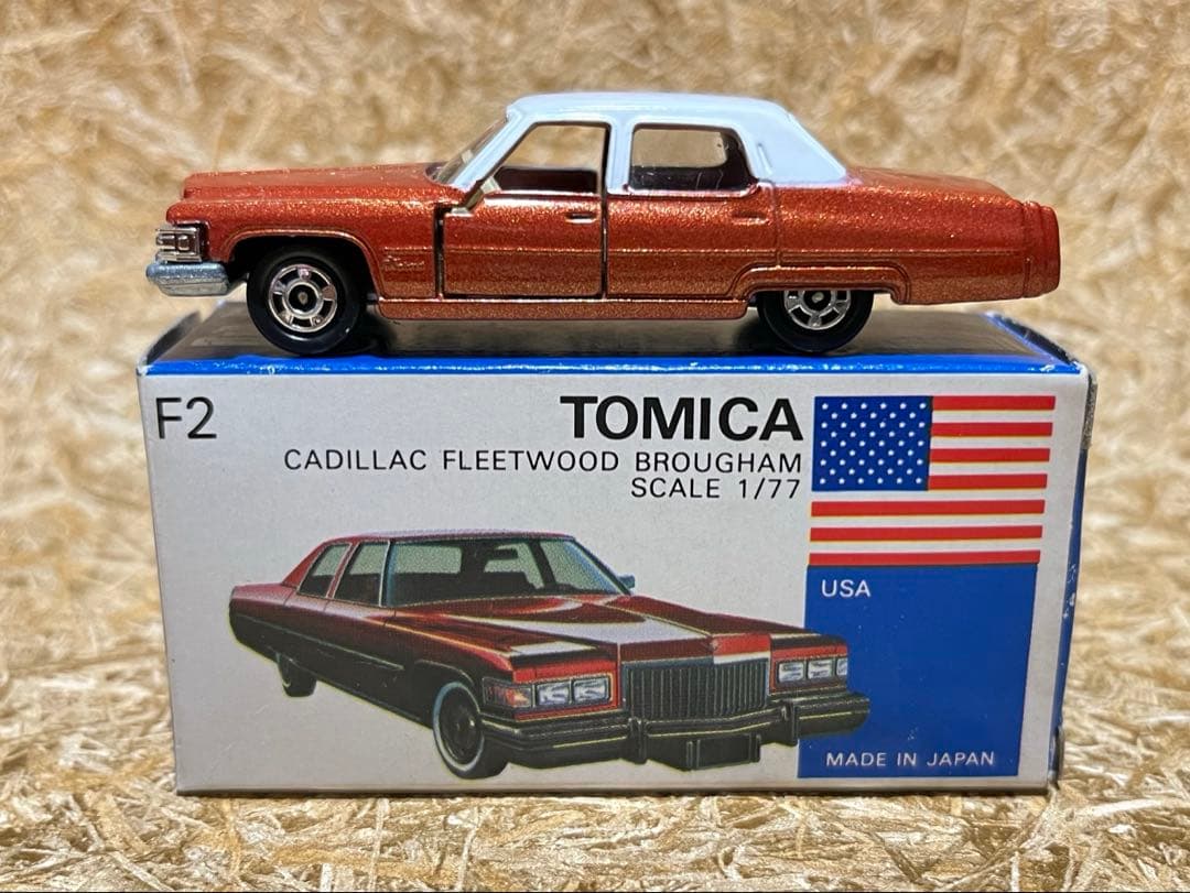 トミカ 日本製 青箱 F2-1 キャデラック フリートウッド ブローアム