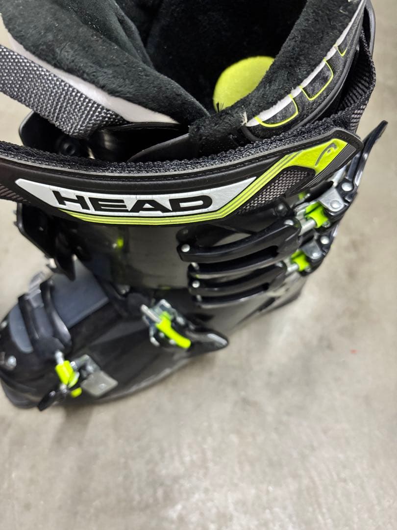ホジナシ HEAD スキー ブーツ 280/285 ブラック/イエロー