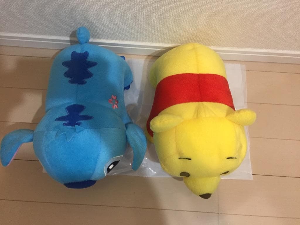 【ディズニー】プーさん スティッチ ぬいぐるみセット