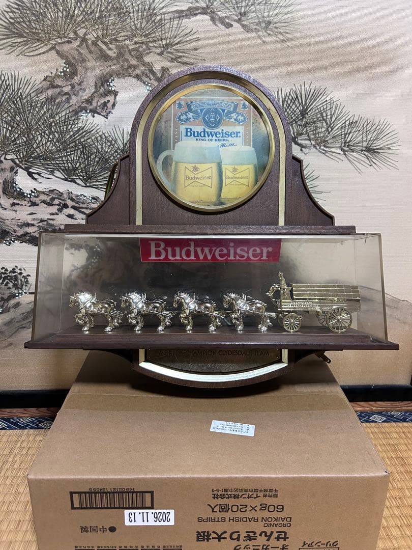 Budweiser バドワイザー　ディスプレイ 　ライト　ランプ　看板