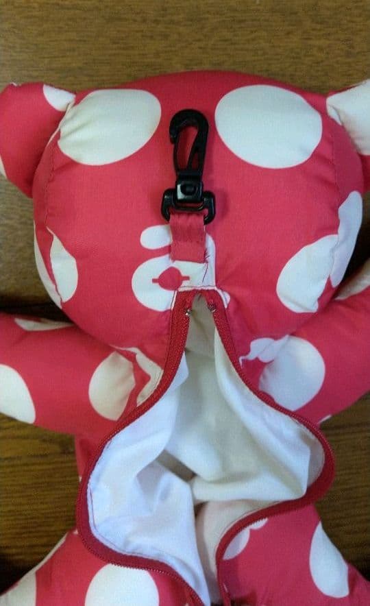 アルチビオ  レディース　ハーフジップブルゾン　テディベアポーチ付