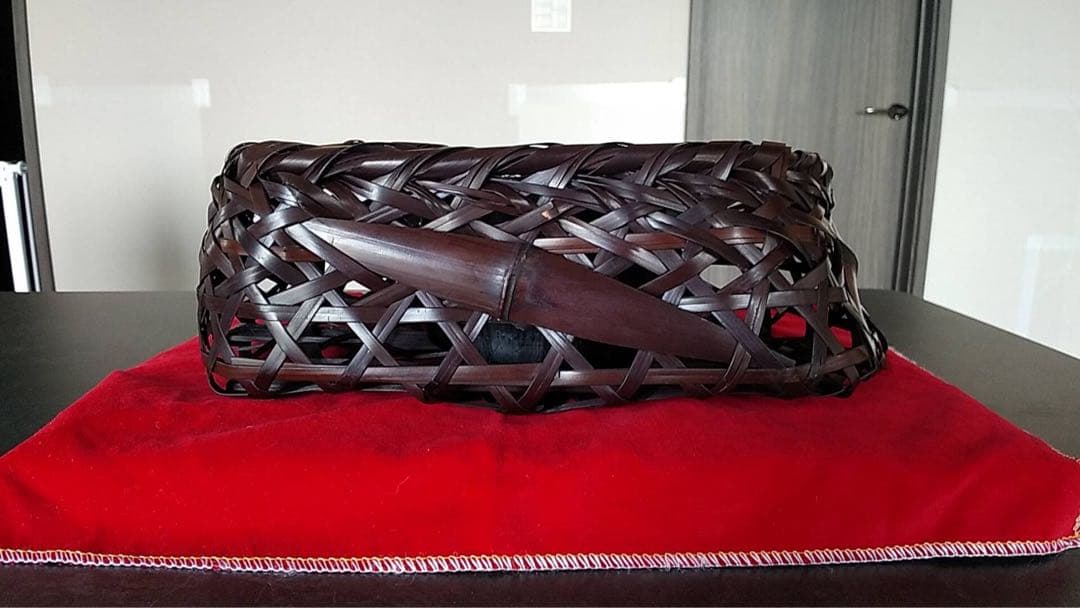 竹細工　花籠　花器　華道　竹籠　古民具　古道具　茶道具