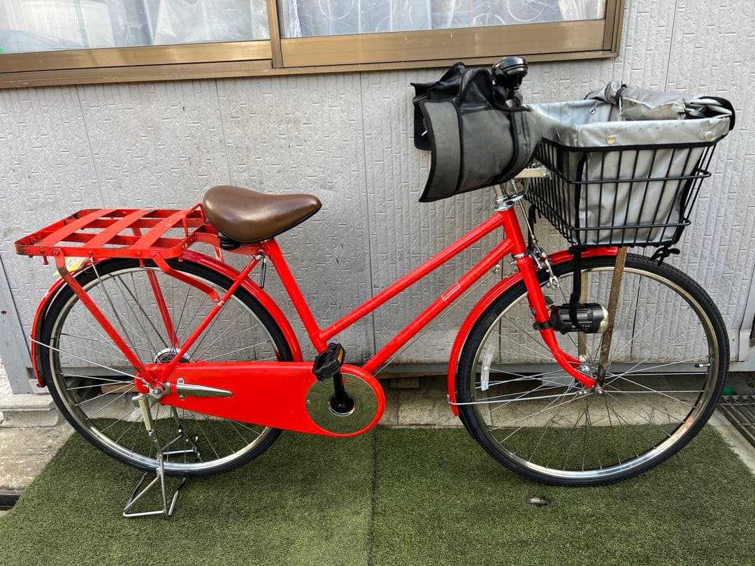 郵便局　丸石　自転車　郵便自転車　〒　26インチ