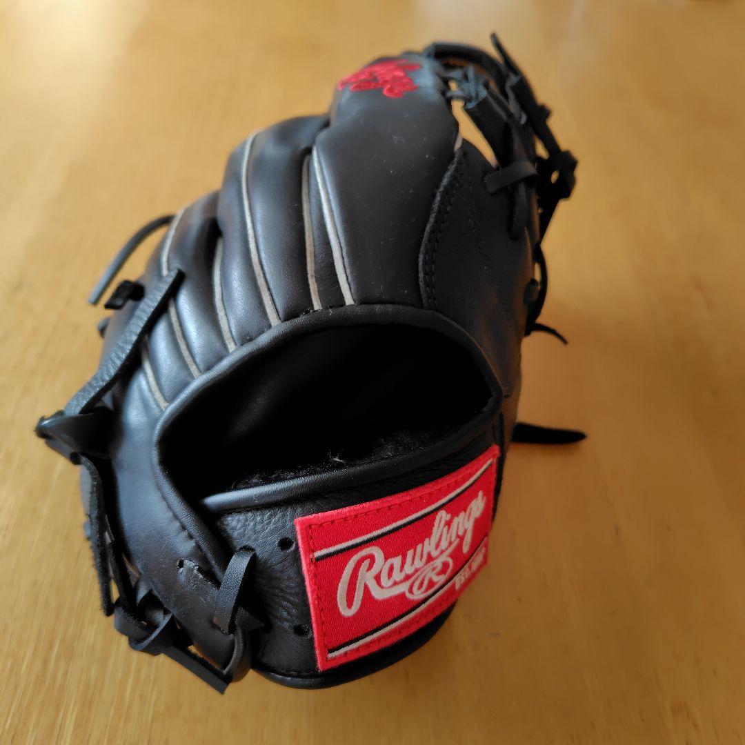 Rawlings 軟式内野用グローブ 黒　ジュニア　中古美品