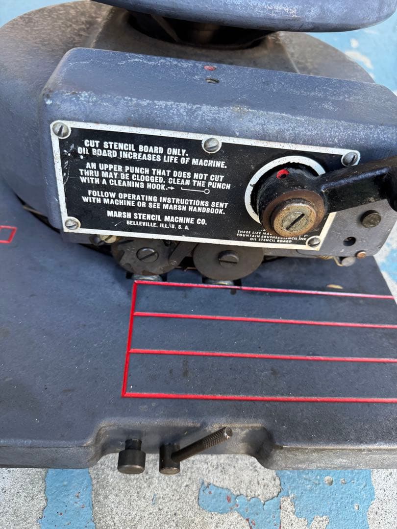MARSH ステンシルマシン　世田谷ベース好き　ミリタリー好きな方に　3/4