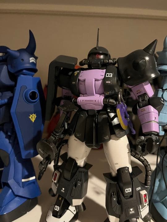 MG1/100ジオン軍高起動型ザク&グフ&グフカスタム　塗装完成品