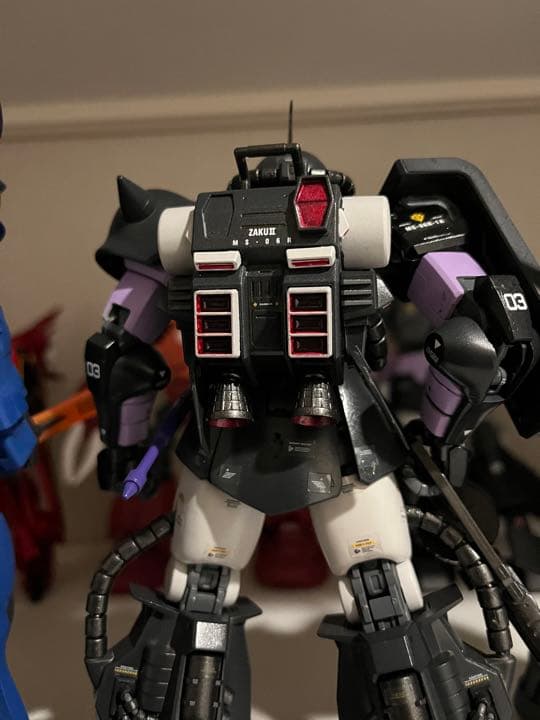 MG1/100ジオン軍高起動型ザク&グフ&グフカスタム　塗装完成品