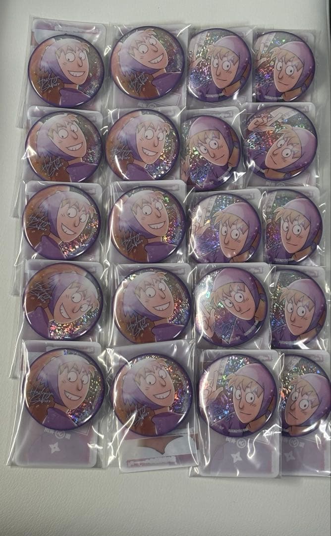 鉢屋三郎 不破雷蔵 忍たま乱太郎キラキラ彩光缶バッジまとめ売り×20