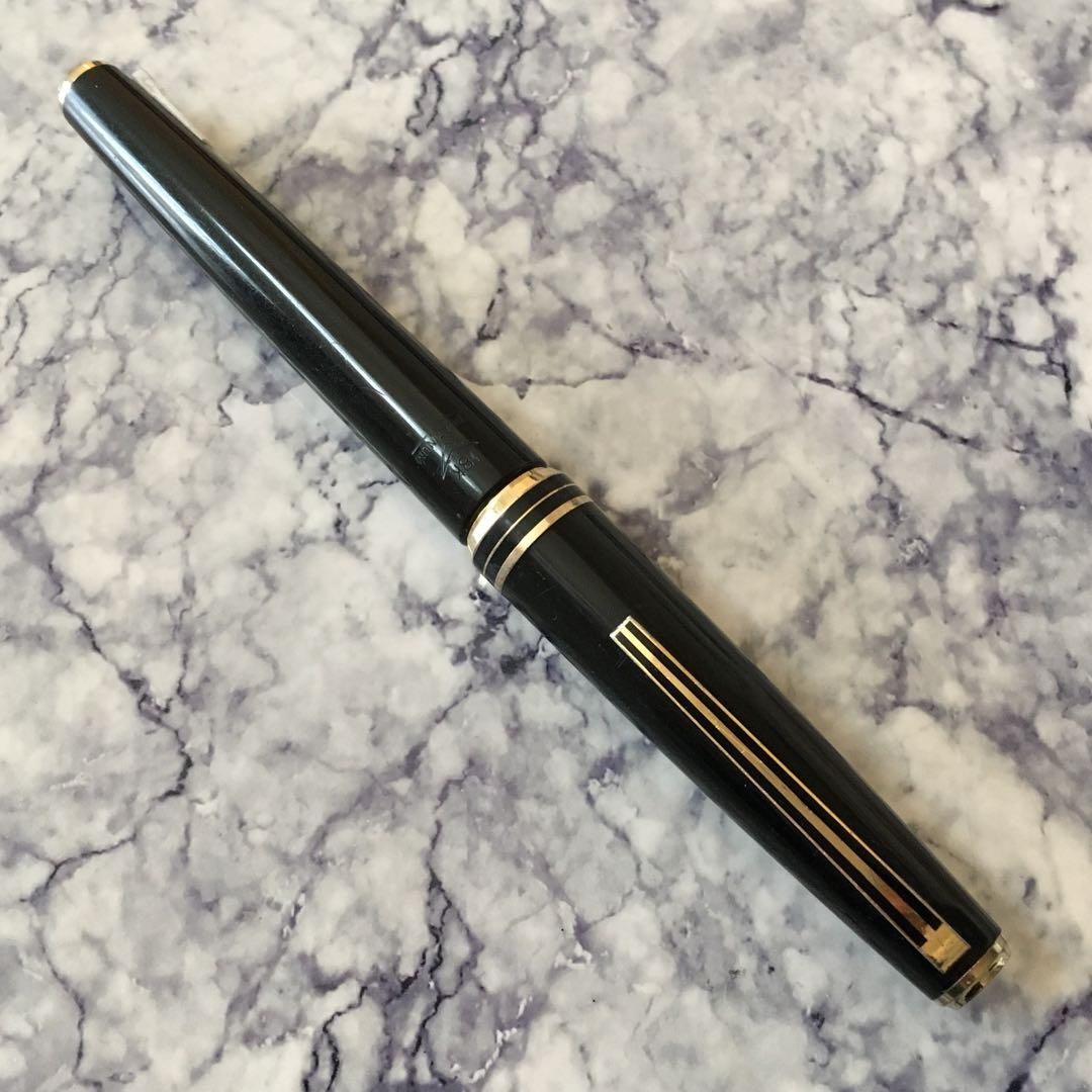 #514 オーバーホール済み 万年筆 PLATINUMプラチナ ロング 18k