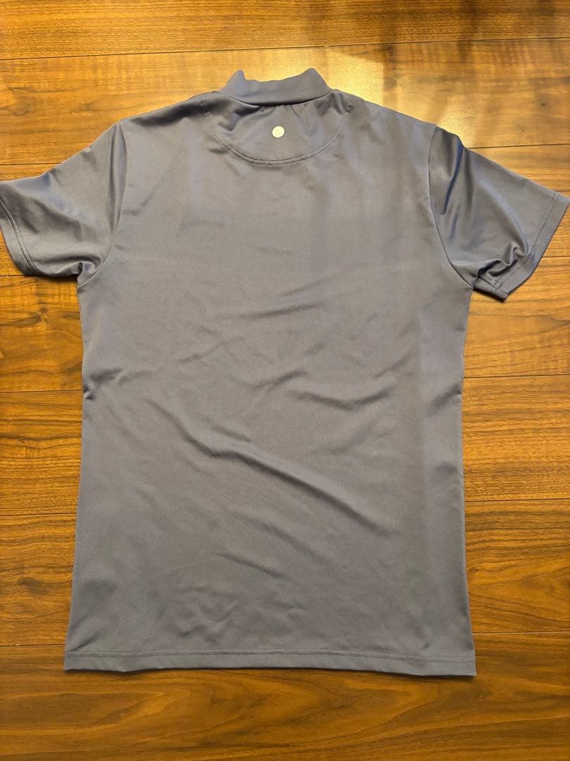 ブリーフィング　モックネックシャツ　Mサイズ　グレー　半袖　ミッドネックシャツ