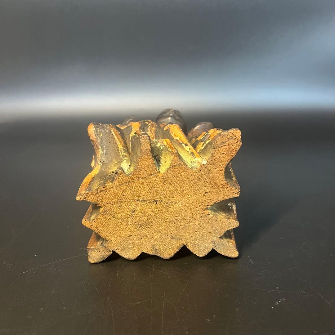 江戸後期〜明治初期 木彫 恵比寿像 ◎一木彫／古色自然／数寄者好み◎古美術庵々