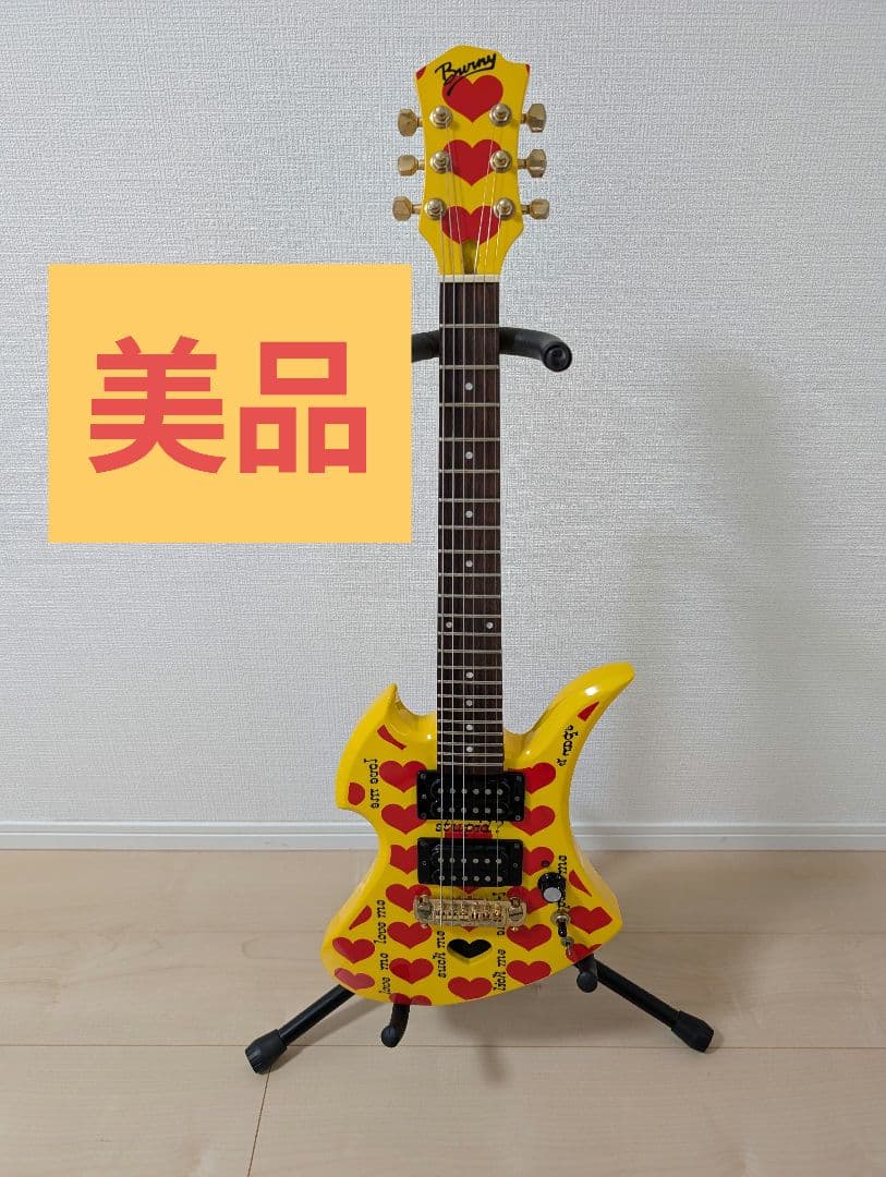 希少 BURNY YH-JR hideモデル アンプ内蔵 モッキンバード ギター