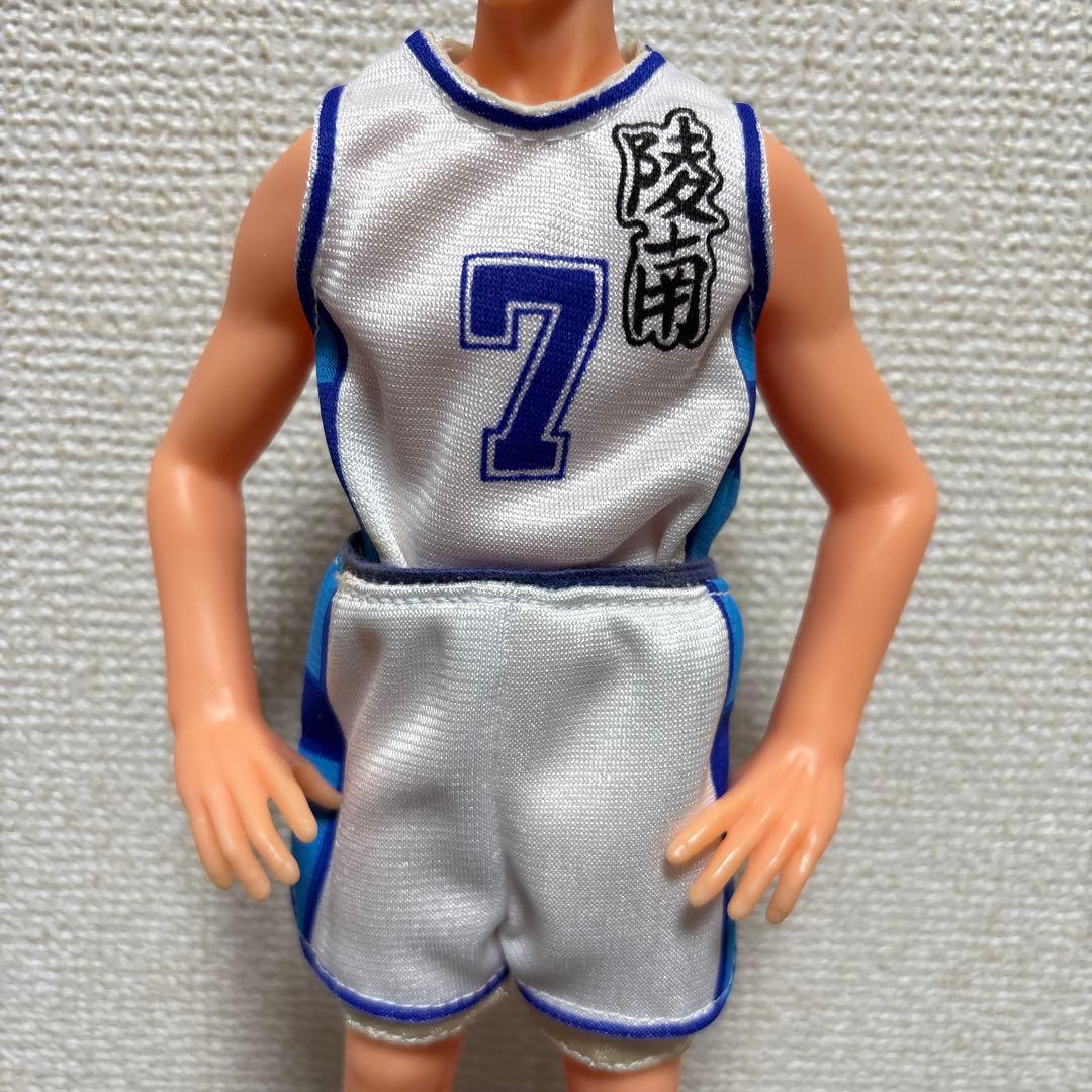 スラムダンク　フィギュア　仙道彰ユニフォーム　陵南　ソフビ　バスケ