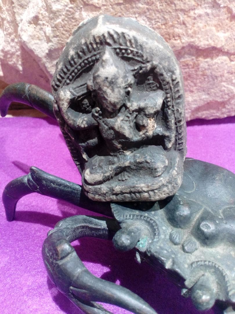 希少レアタイ国プラクルアンorチベットマハカーラツァツァ古仏粘土手練り魔除け護符