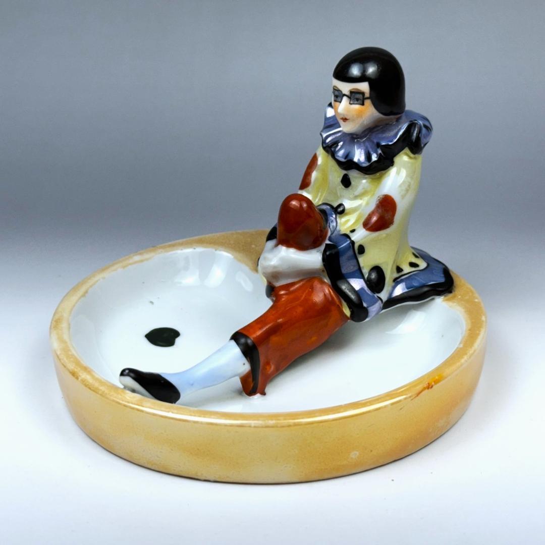 オールドノリタケ デコレディ ピエロ クラウン 灰皿 皿 プレート