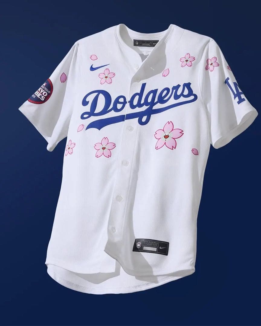 【限定品】MLB ベッツ ユニフォーム Mサイズ　桜柄　村上隆
