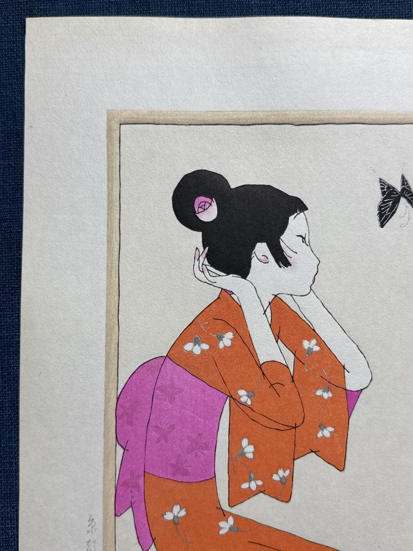 林静一 オリジナル木版画「儚夢（ろまん）」B