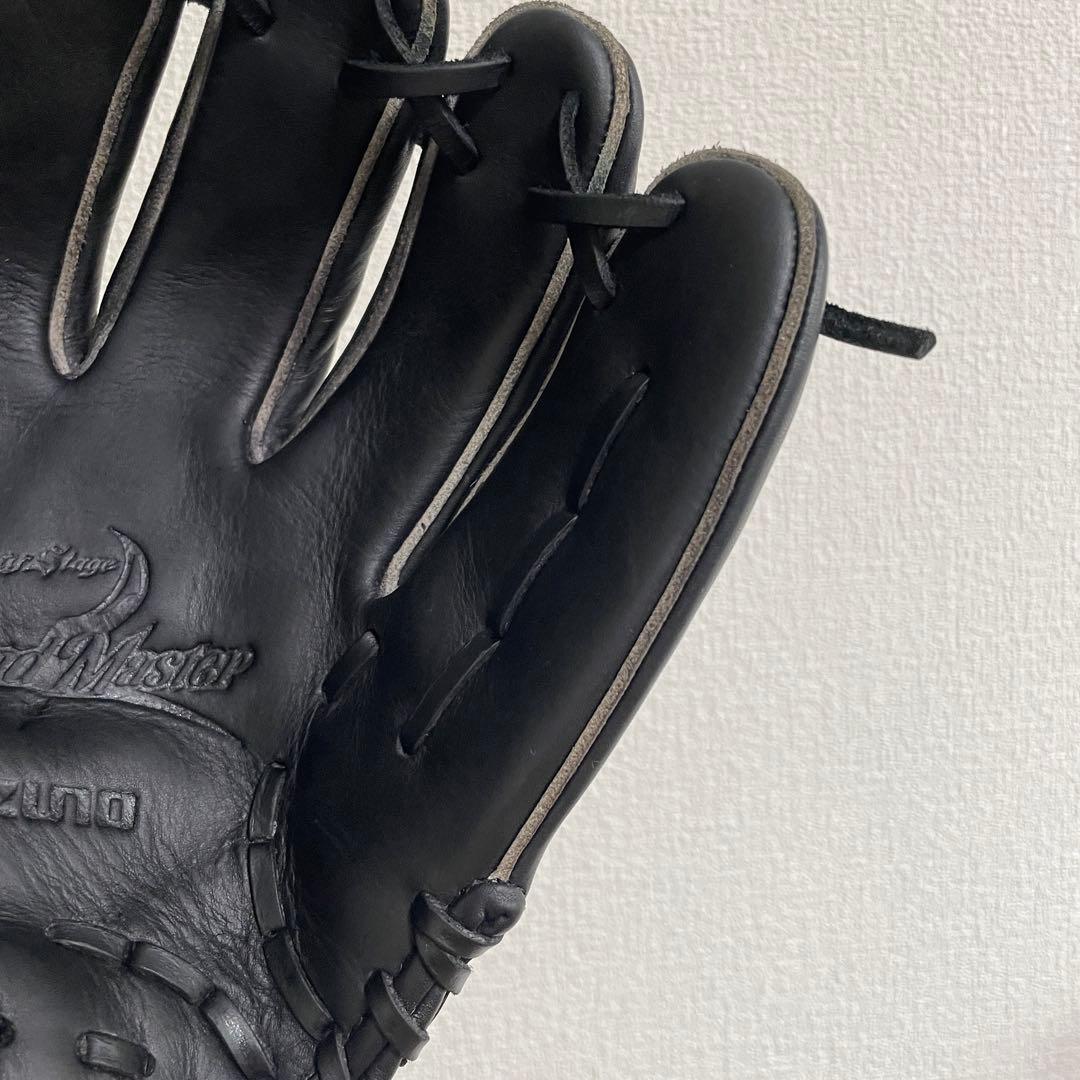【MIZUNO】ミズノ　軟式グローブ　黒　美品　即戦力