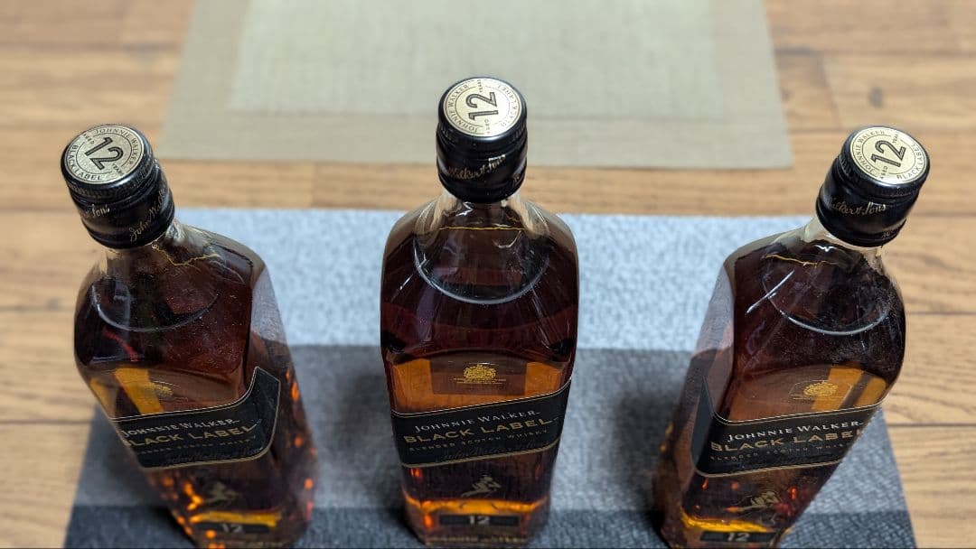 ジョニーウォーカー ブラックラベル 12年 750ml 2本＆1000ml 1本