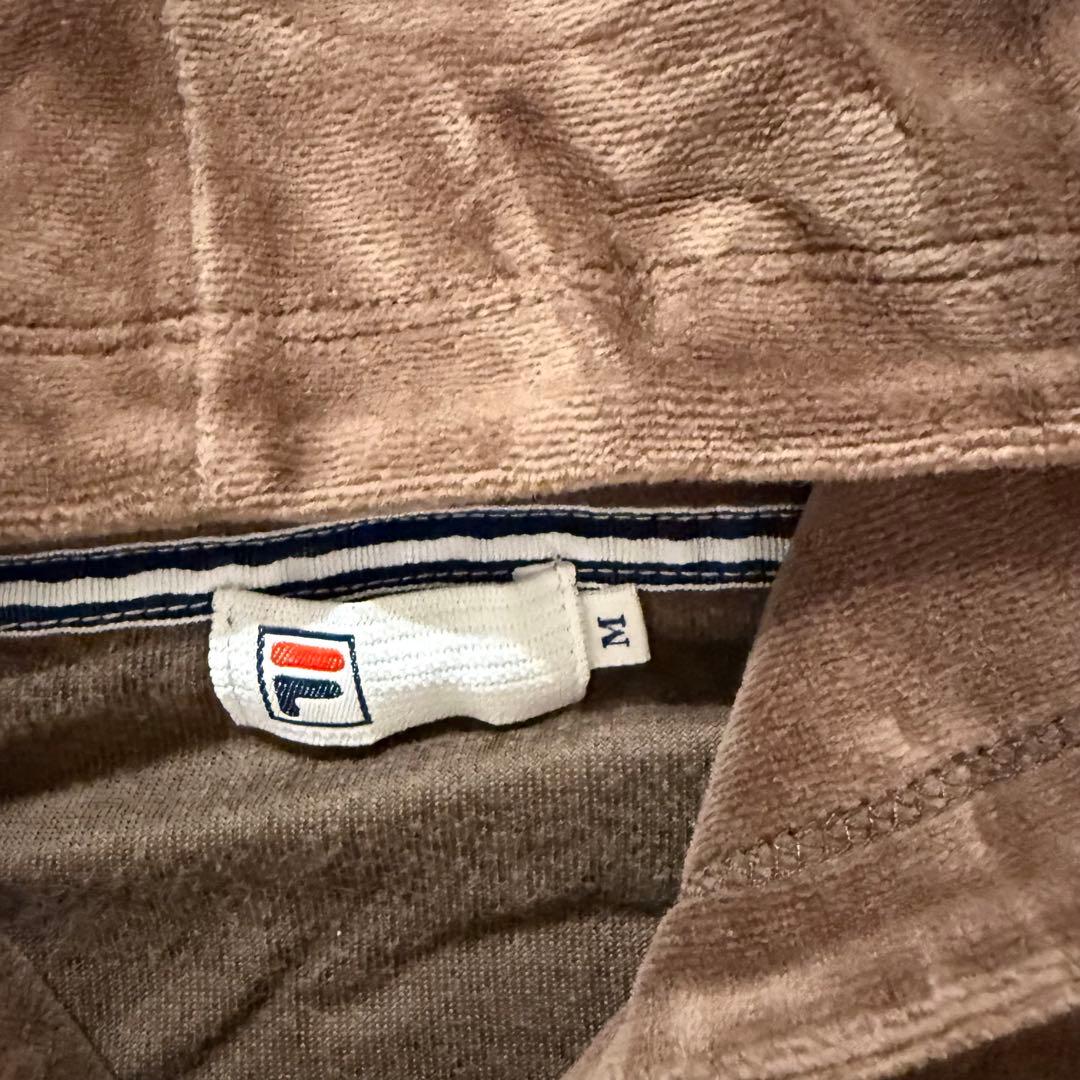 FILA フード付きベロア上下セットMサイズ