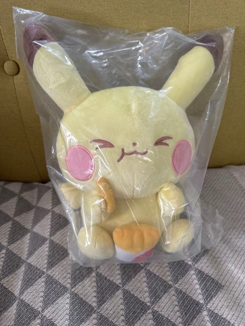 ポケピース一番くじ ピカチュウ モクロー ぬいぐるみ おまけ付き