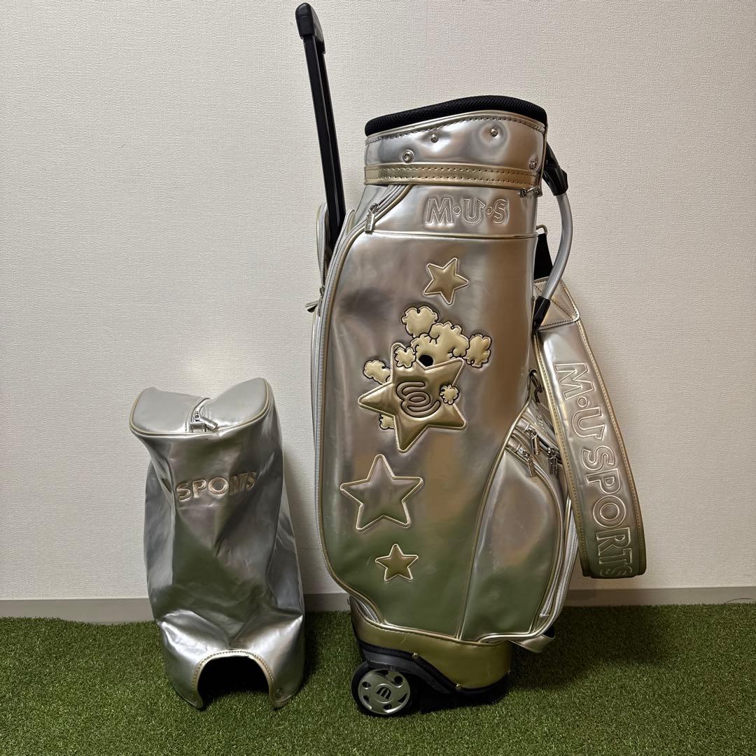 M•U SPORTS ミエコウエサコ キャディバッグ キャスター エナメル