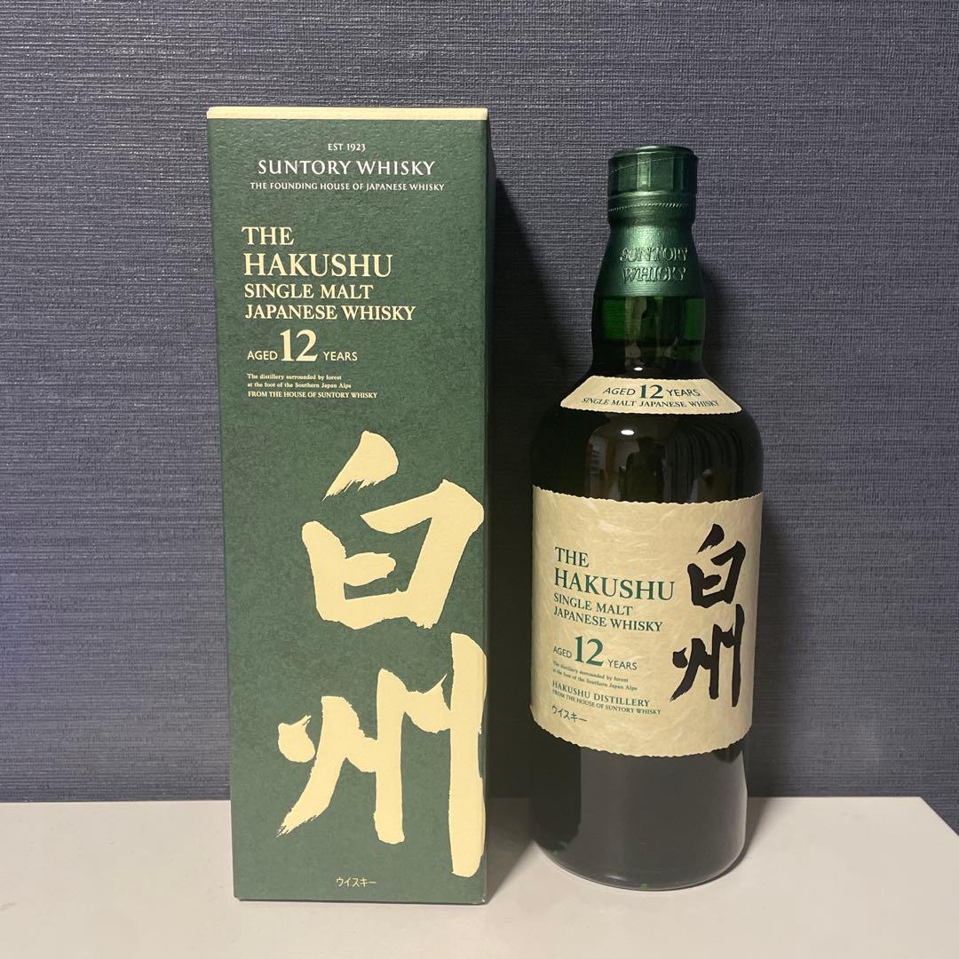 【新品 未開栓】サントリー 白州 12年 シングルモルトウイスキー 700ml瓶