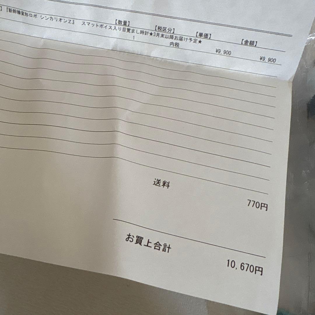 新幹線変形ロボ シンカリオンＺ　スマットボイス入り目覚まし時計