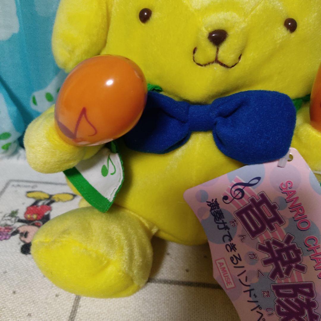 ポムポムプリン 音楽隊 ハンド パペット レトロ　ぬいぐるみ