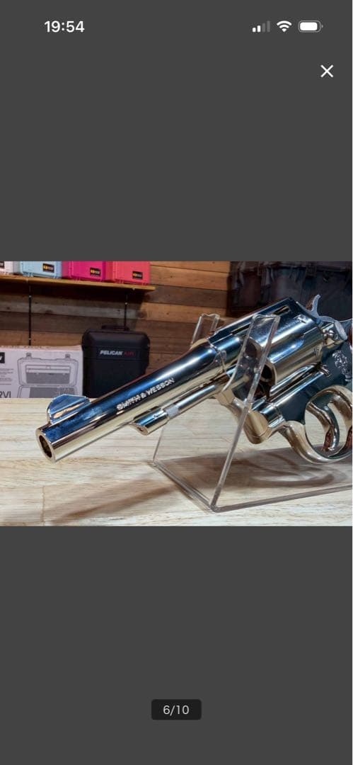 タナカ S&W M10 4インチ ガスリボルバー ニッケルフィニッシュ