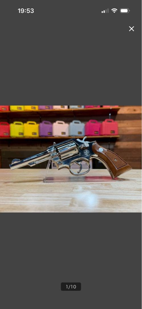 タナカ S&W M10 4インチ ガスリボルバー ニッケルフィニッシュ