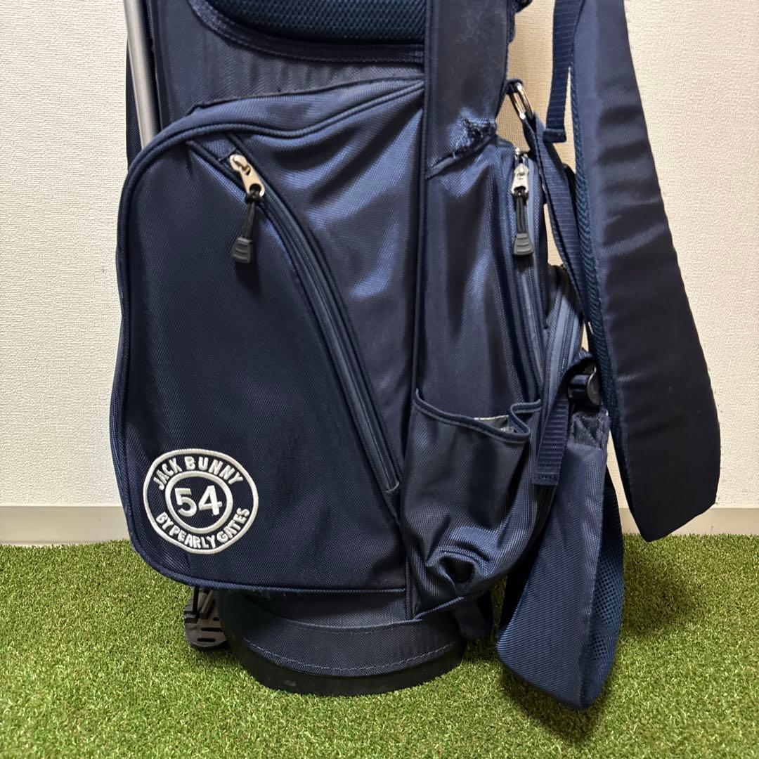 JACK BUNNY ジャックバニー スタンド式キャディバッグ ネイビー