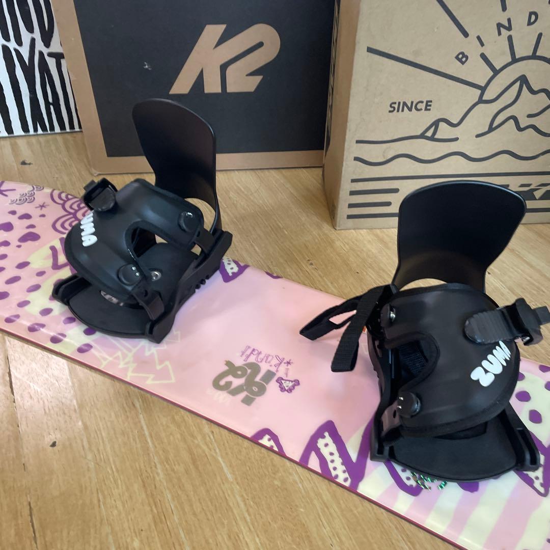 K2×ZUMA　キッズスノーボードセット　未使用バイン付3点セット　100㎝
