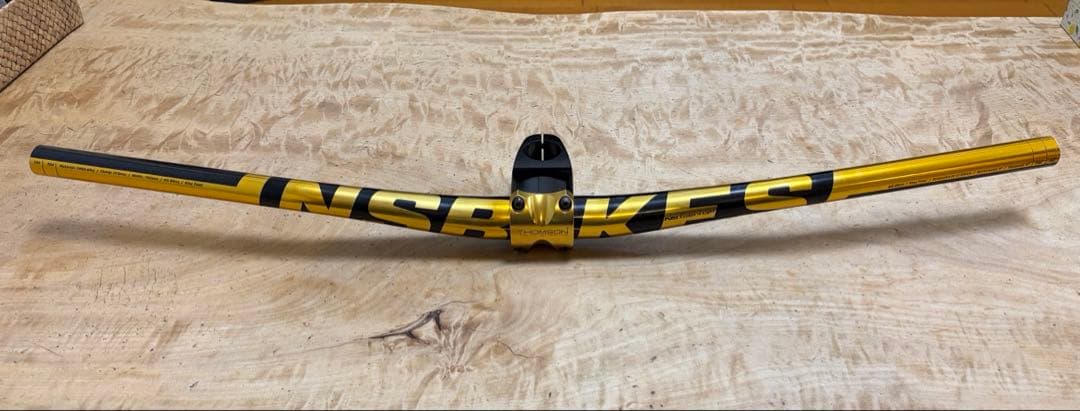 thomson x4 ステム　ns bikes ハンドルバー　ブラック　ゴールド