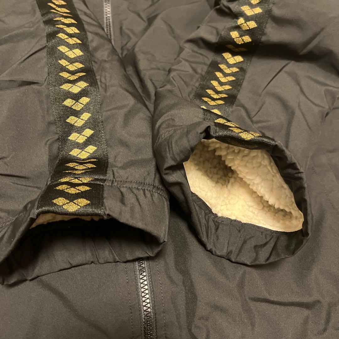 arena ベンチコート　ボア　フルジップ