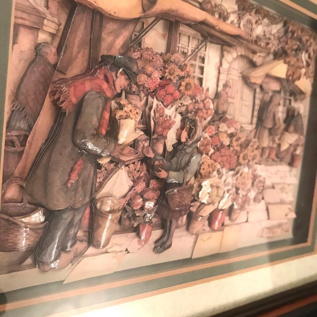 イギリス製　デコバージョン　壁絵　ANTON PIECK フラワーマーケット