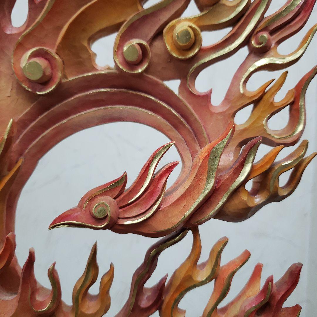 Ｂフライデー極彩色 錐金特上彫り烏枢沙摩明王8寸立五大明王の一人 高さ約57cm