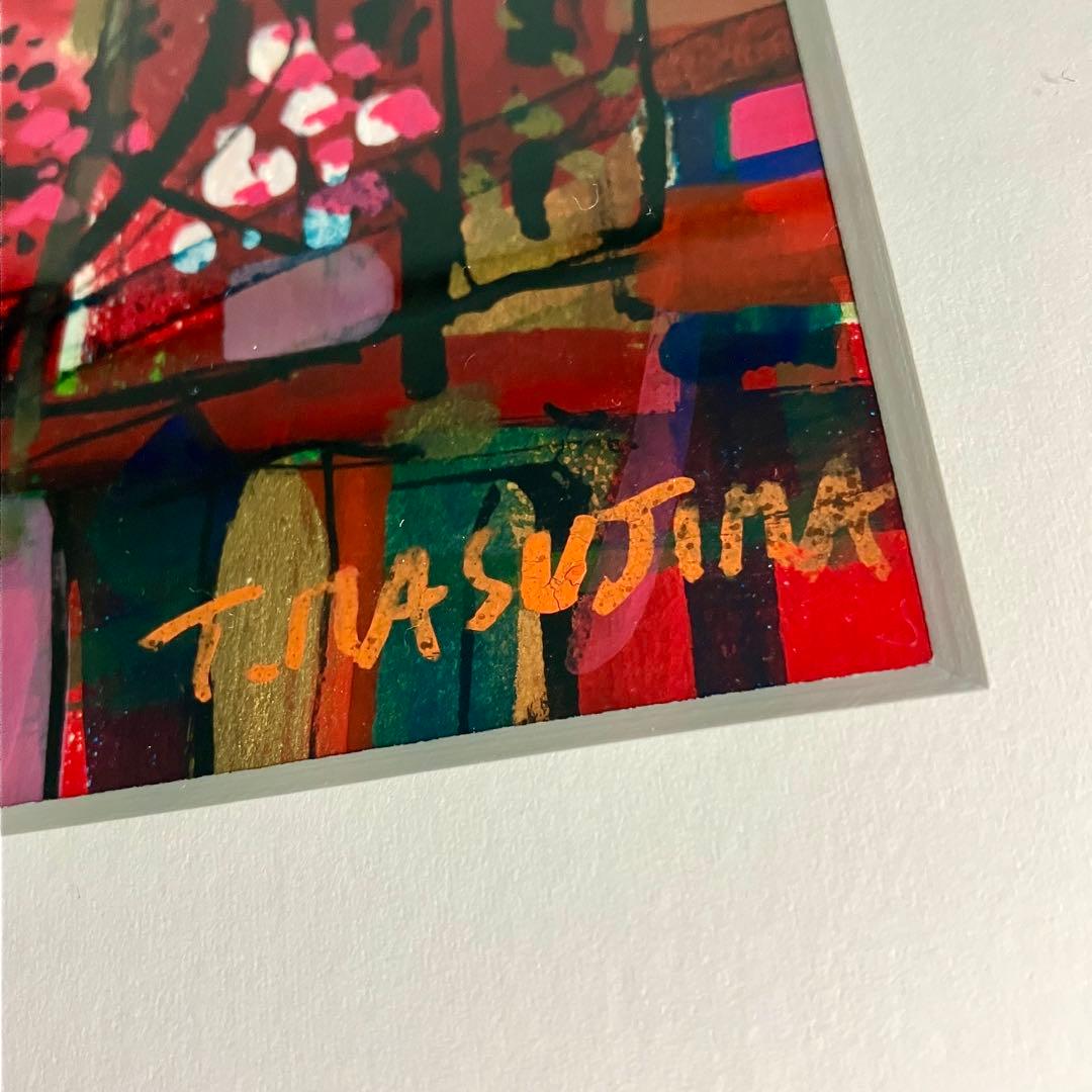 【匿名配送/希少】アクリル画/増島 豊治/アート/額