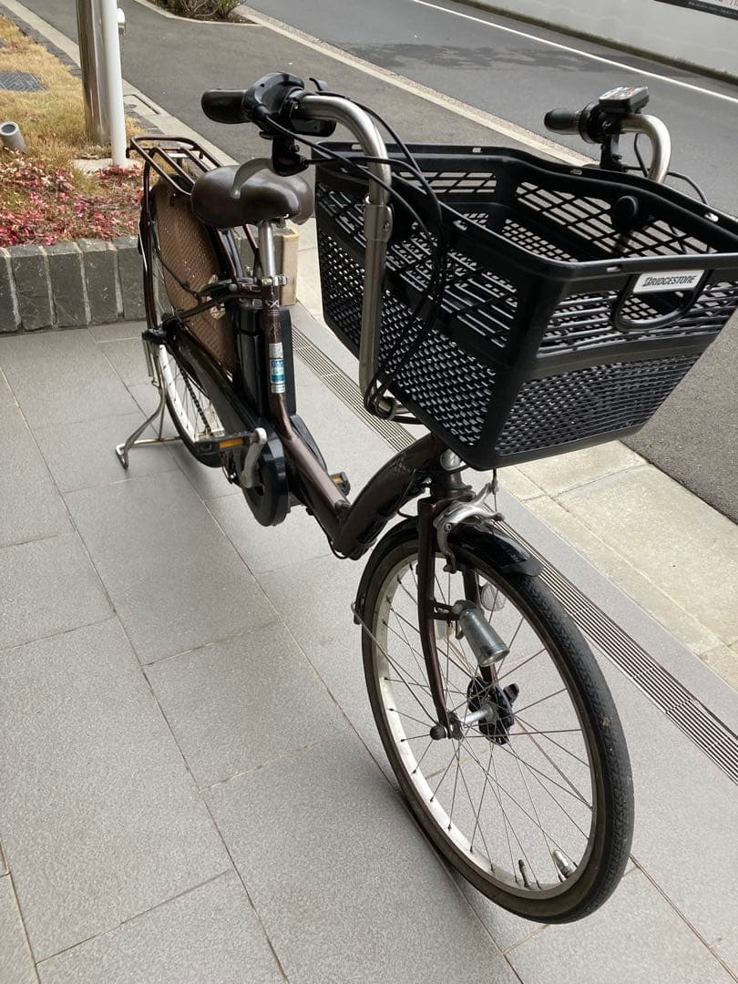 電動アシスト自転車BRIDGESTONE 26インチ.バッテリー2つです