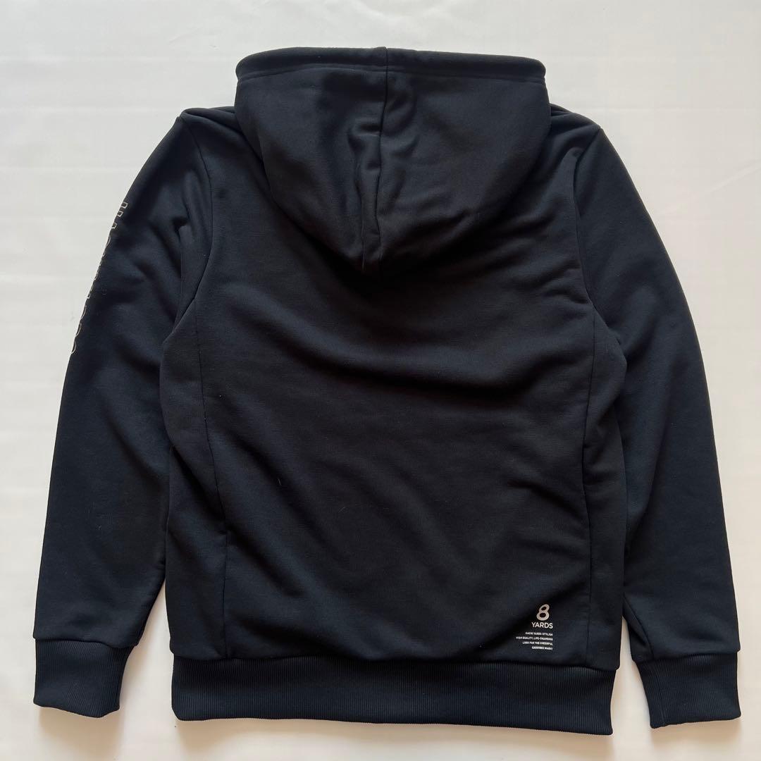 8YARDS ハチヤーズ　パーカー　ロゴ　ゴルフ　メンズ　L 黒　プルオーバー