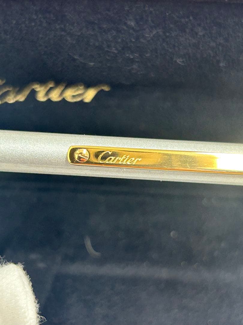 美品 Cartier サントスドゥカルティエボールペン 箱付き