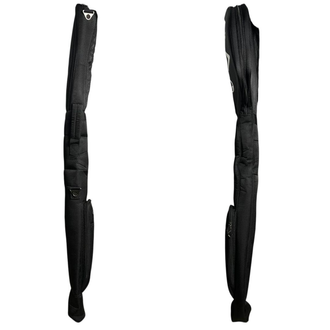 極美品✨キャロウェイ　クラブケース　ナイロン　刺繍ロゴ　肩パット　斜め掛け　黒