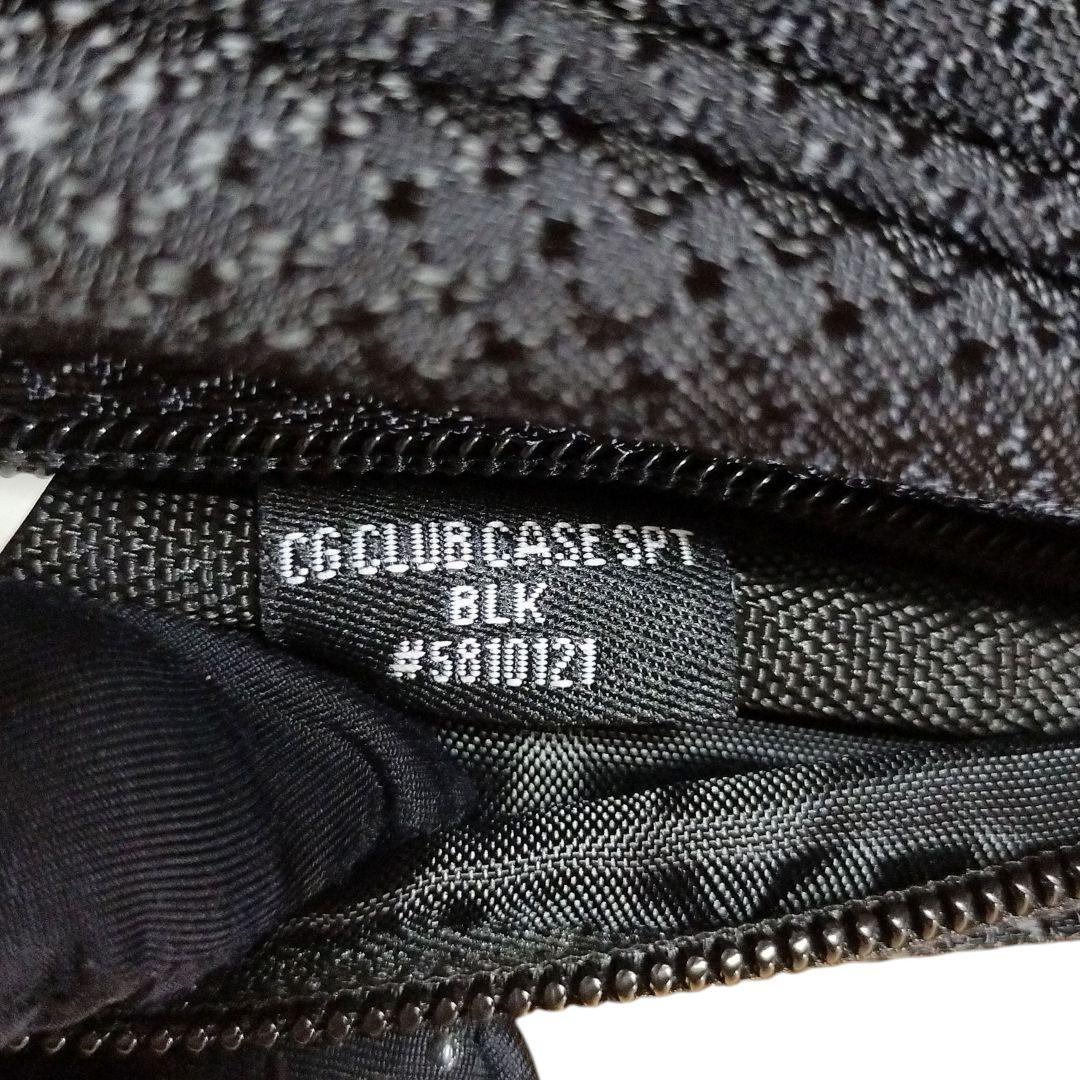 極美品✨キャロウェイ　クラブケース　ナイロン　刺繍ロゴ　肩パット　斜め掛け　黒