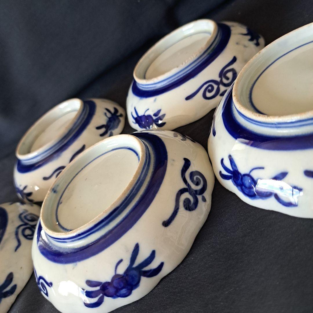 「\"金彩の金魚\"珍品な皿！」古伊万里 色絵皿(直径11cm) 3客セット 骨董ア