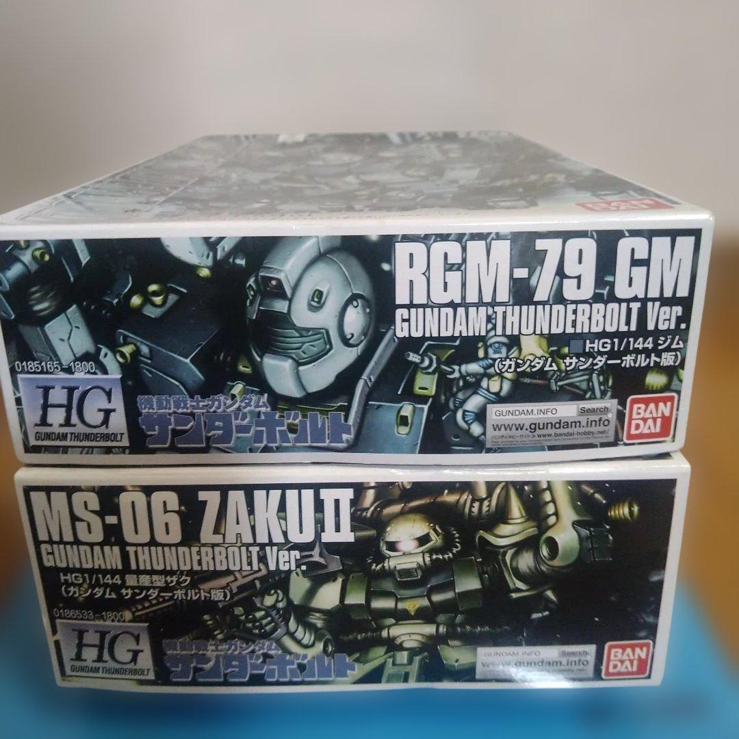 バンダイプラモデル　 機動戦士ガンダム　 サンダーボルト　ザク＆ジム