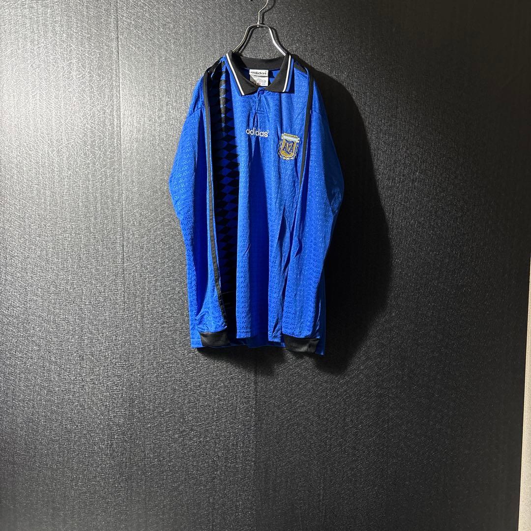 【アルゼンチン代表】 adidas 古着 サッカー 94年 ユニフォーム 2XL